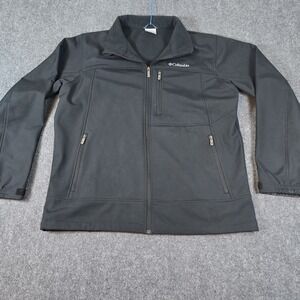 Women's Columbia Sports Wear Black Fleece‎ Lining Full Zip Jacket Sz Large 01268